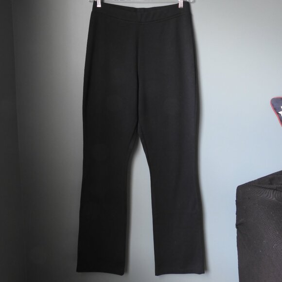 Woman Within Pants - Woman Within Women's Plus Size Bootcut Ponte Stretch Knit Pant Black 14WTL